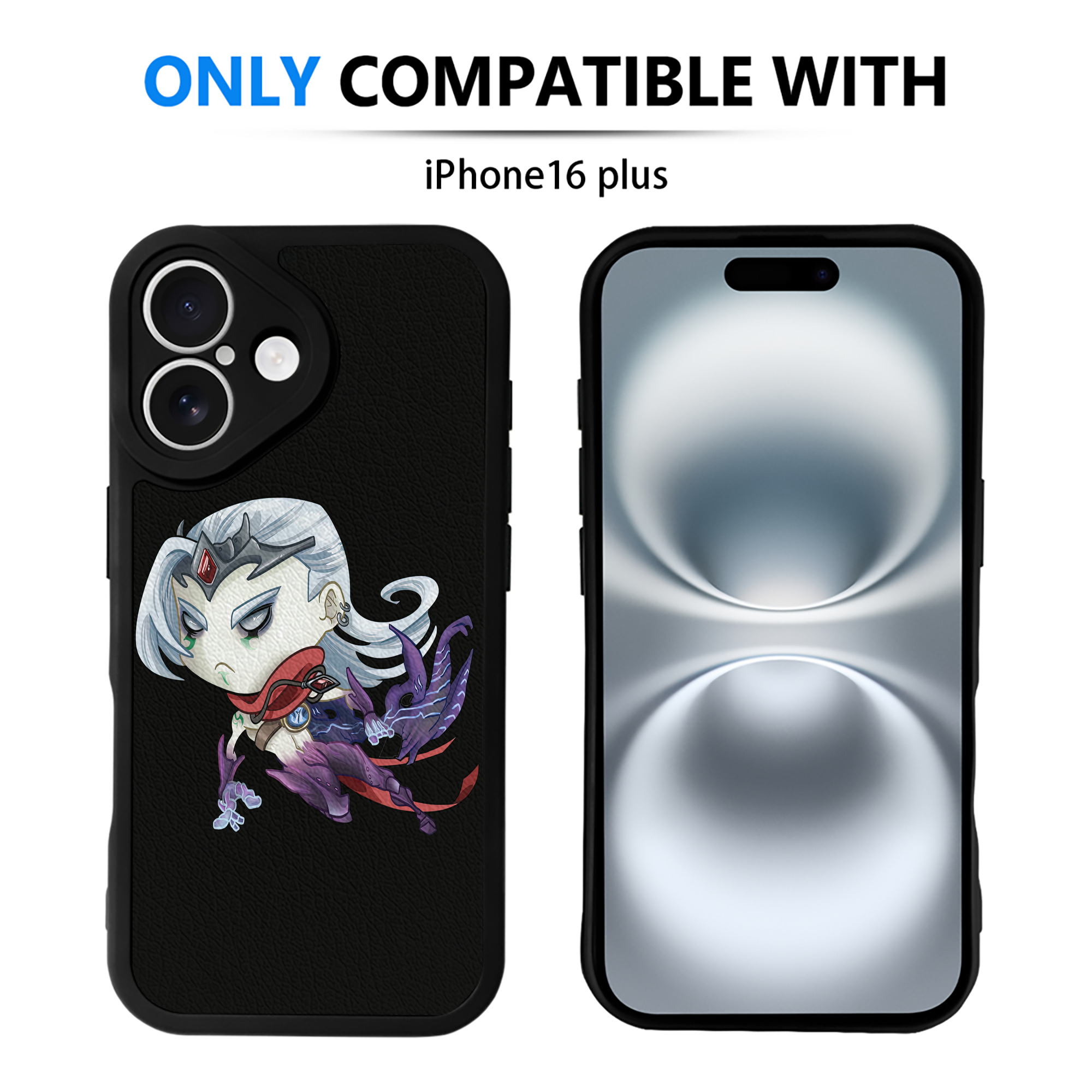 （画像用） リーグ・オブ・レジェンド League of Legends LOL 【iPhone 16シリーズ対応】シリコンスマホケース（レザー調） 材質：シリコン